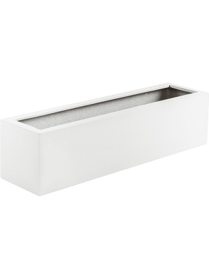luca lifestyle Argento Small Box Shiny White  - Plantenbak